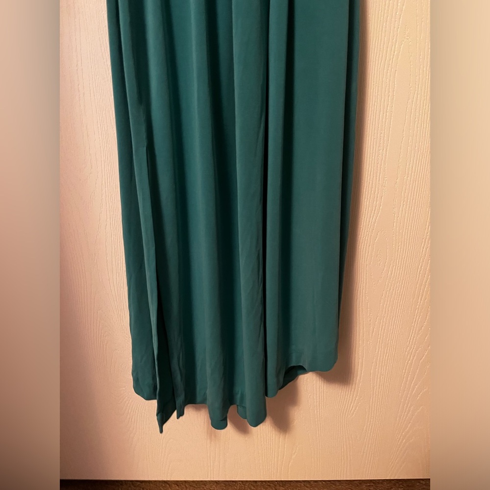 Anthropologie Maeve Teal Azores Halter Sleeveless Midi Dress Size Medium - Picture 3 of 10